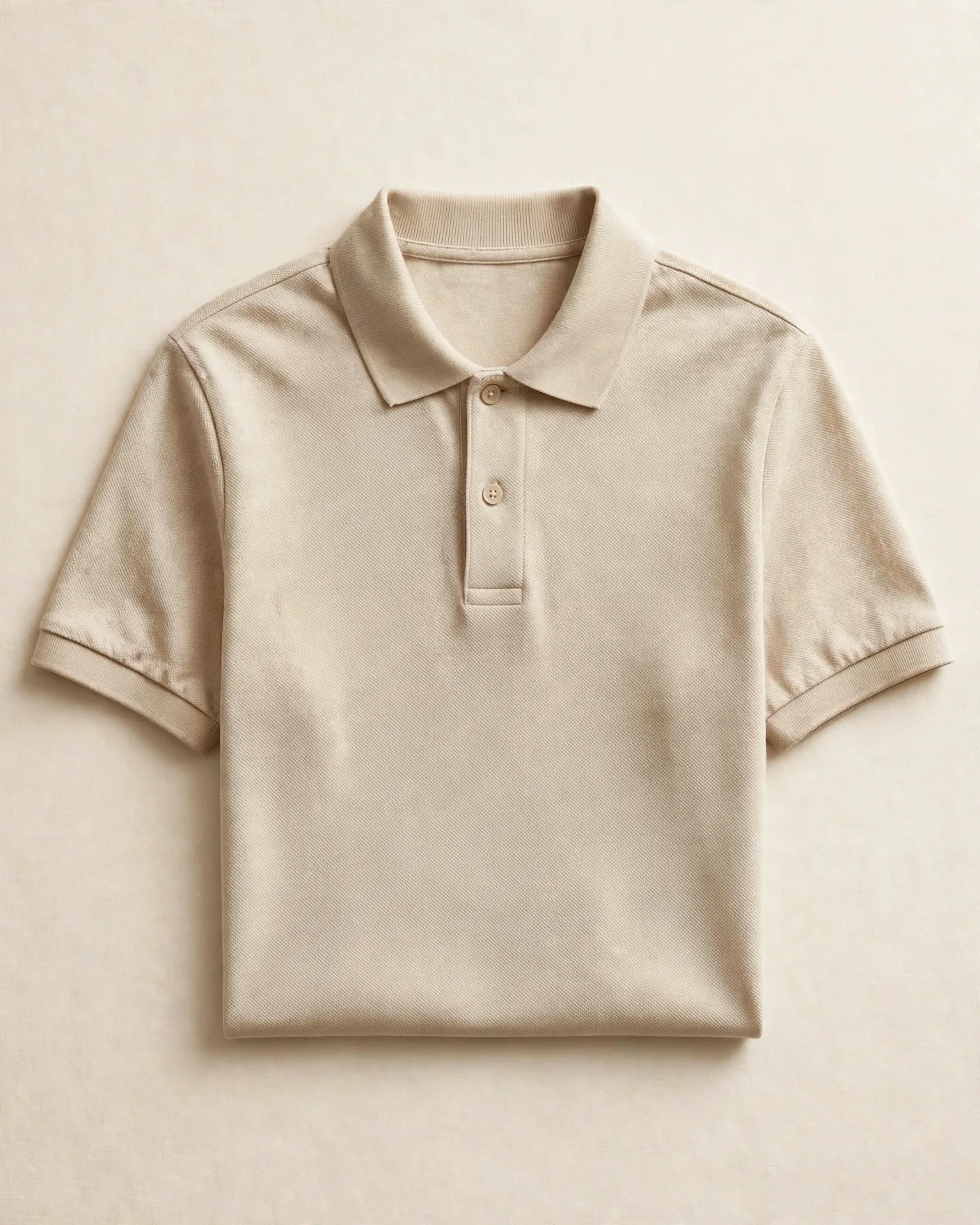 Beige Signature Polo
