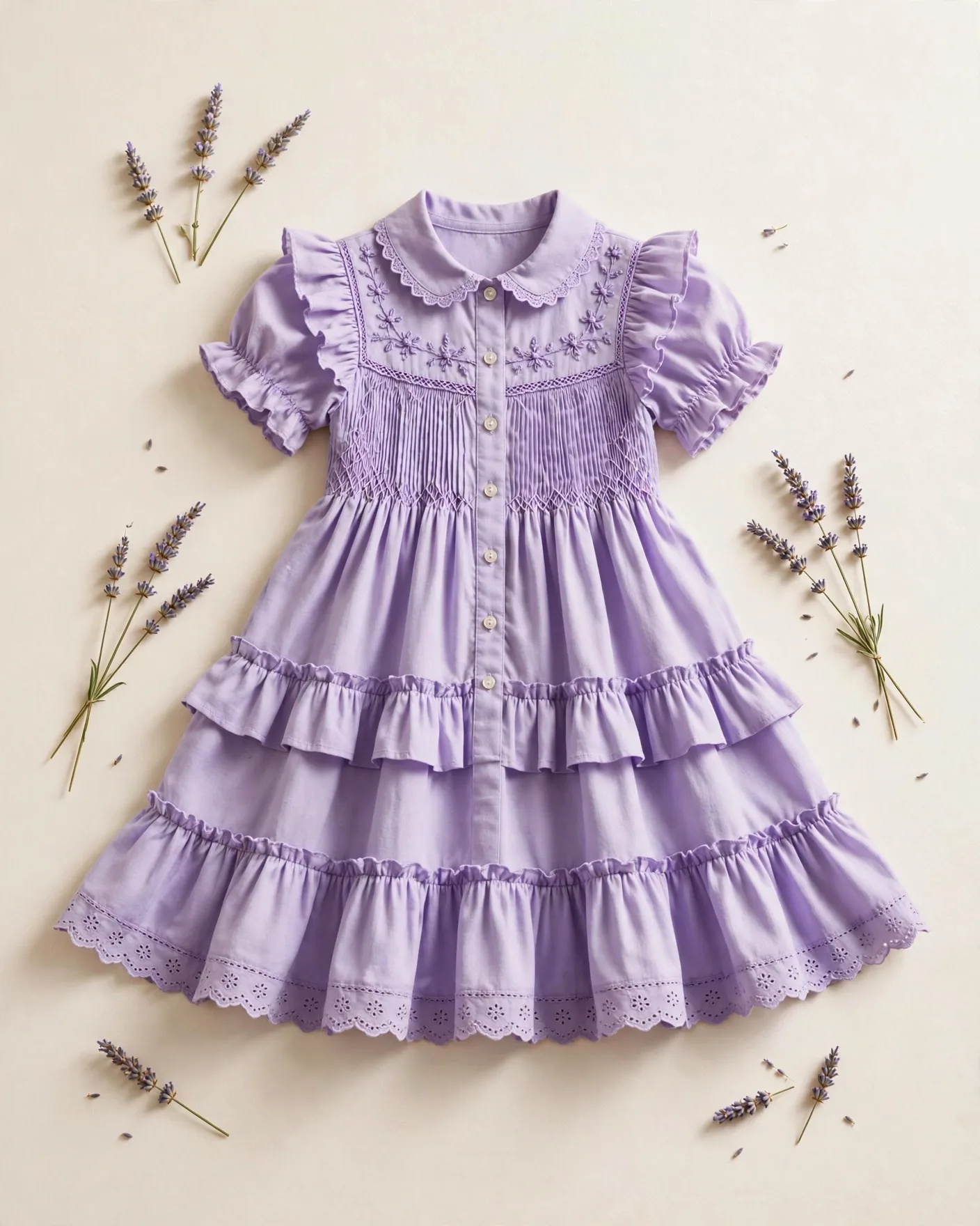 Lavender Girls' Dress