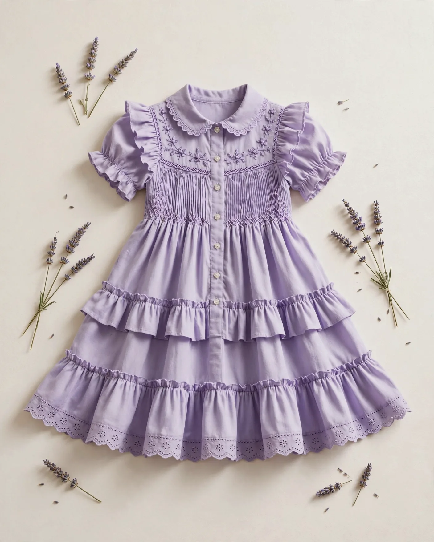 Lavender Girls' Dress