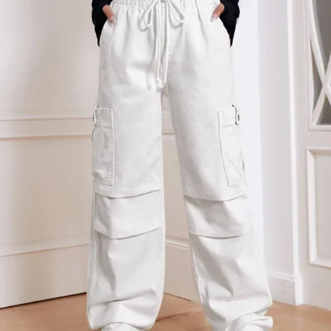 IMG-0137_720x Solid Drawstring Waist Cargo Jeans