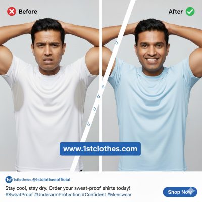 Underarm Sweat Proof Shirt For Men